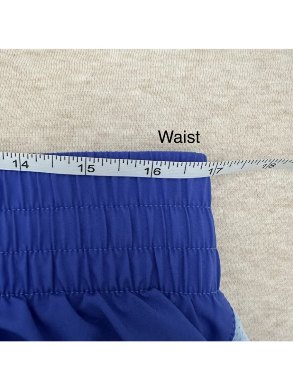 Nike Dri-Fit Running Shorts Women's Size XL Blue Hight Rise Polyester Athletic - Picture 8 of 11